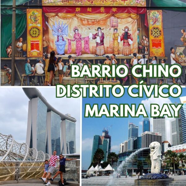 Tour a pie de 4 horas: De Chinatown y el Distrito Cívico Histórico hasta Marina Bay y Gardens by the Bay