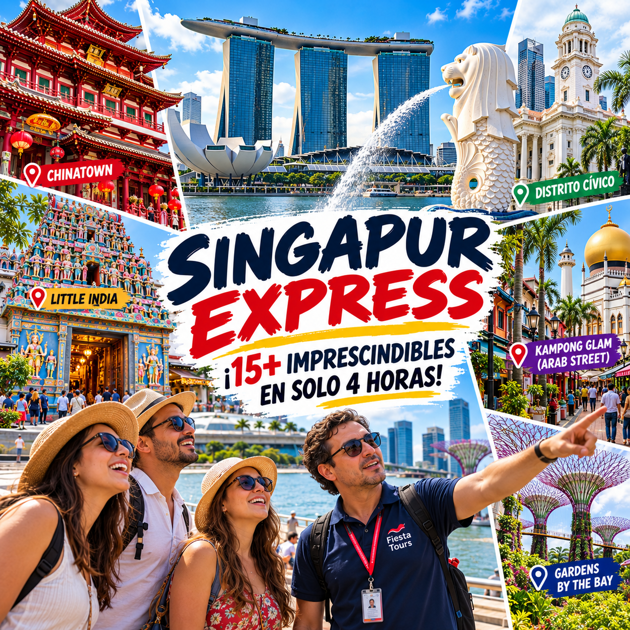 Singapur Exprés: Descubre más de 15 lugares imprescindibles en solo 4.5 horas